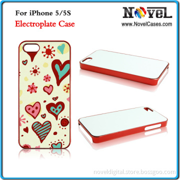2D Blank Electroplated Cell Phone Case for iPhone5/5s